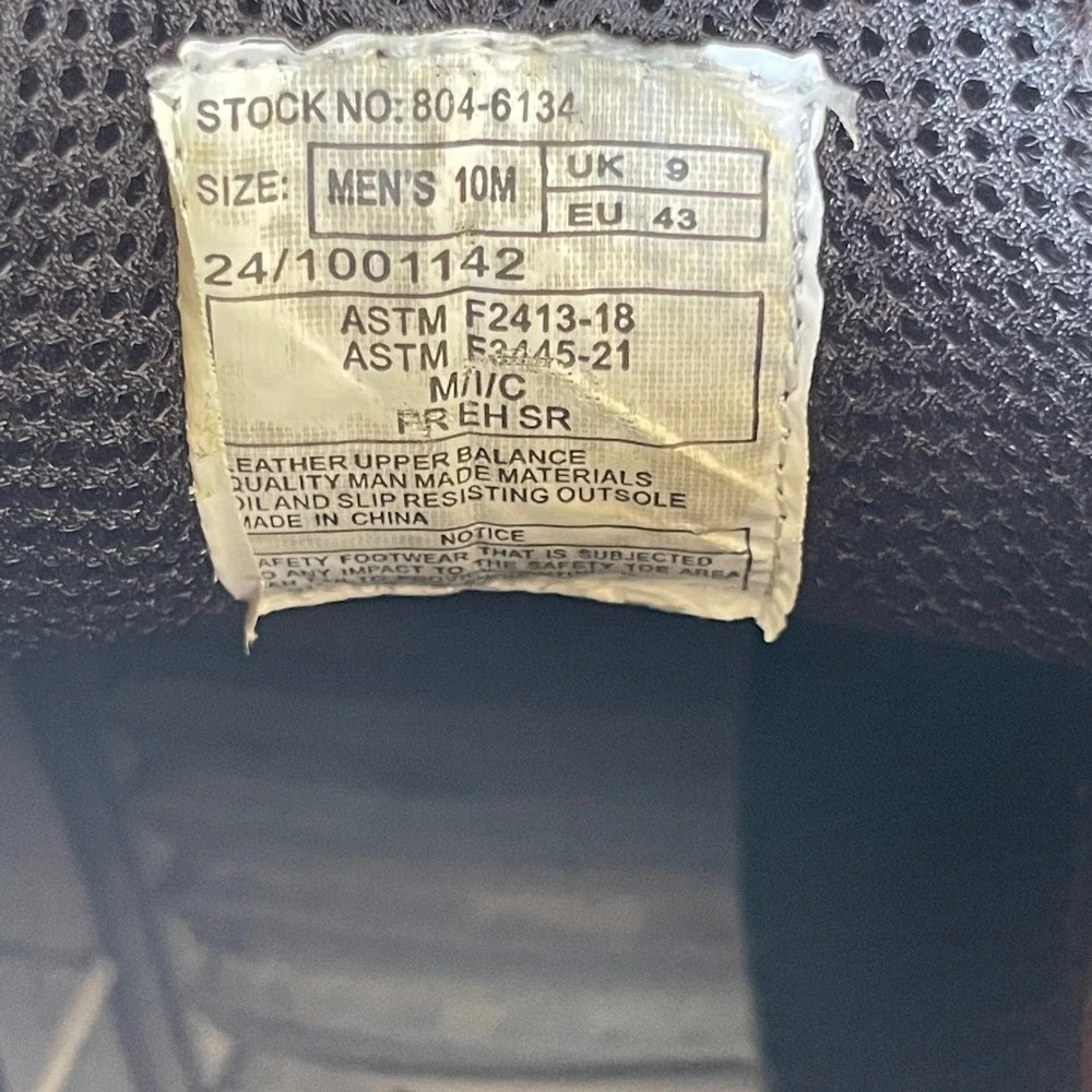 Thorogood Chelsea Work Boots Men‎ 10M Black 804-6134 Composite Safety Toe EH 6